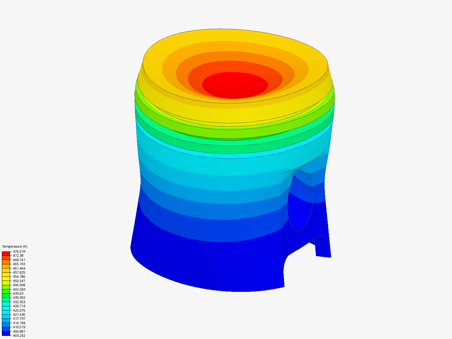 Advanced Tutorial: Thermomechanical Analysis of an Engine Piston image