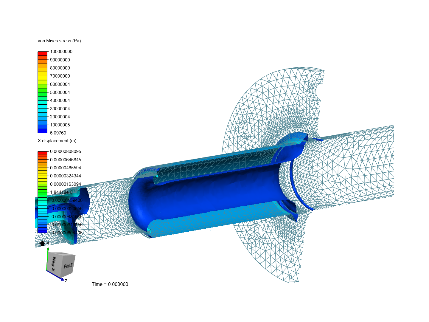 Slow revolution shaft with roller bearing support  and torque load - Copy image