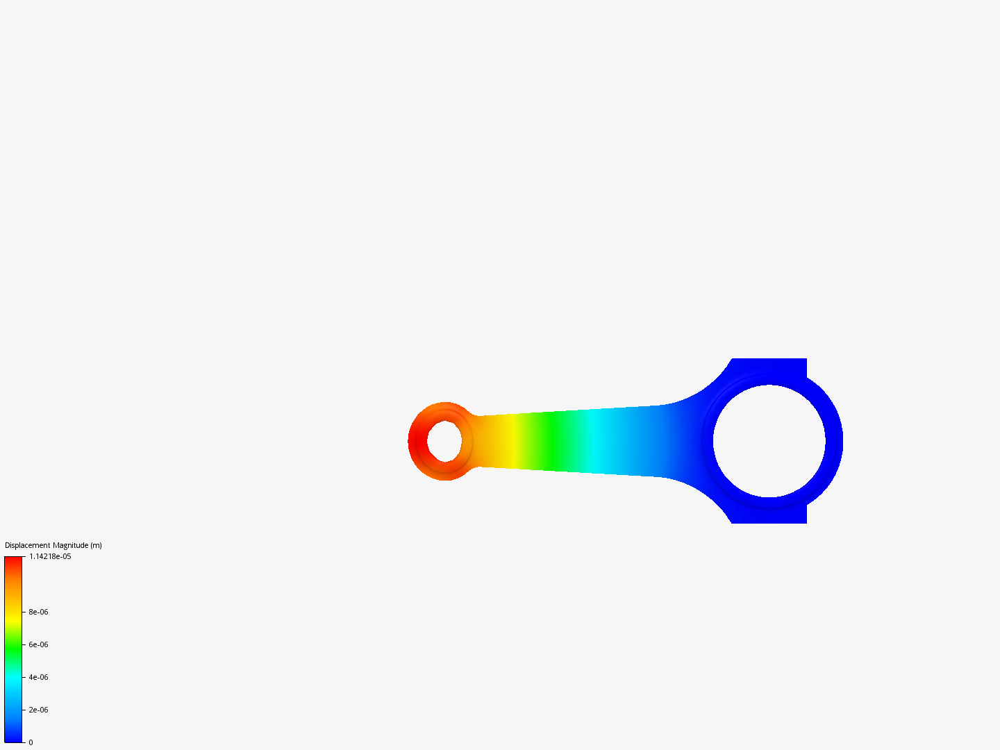 Connecting rod stress analysis image