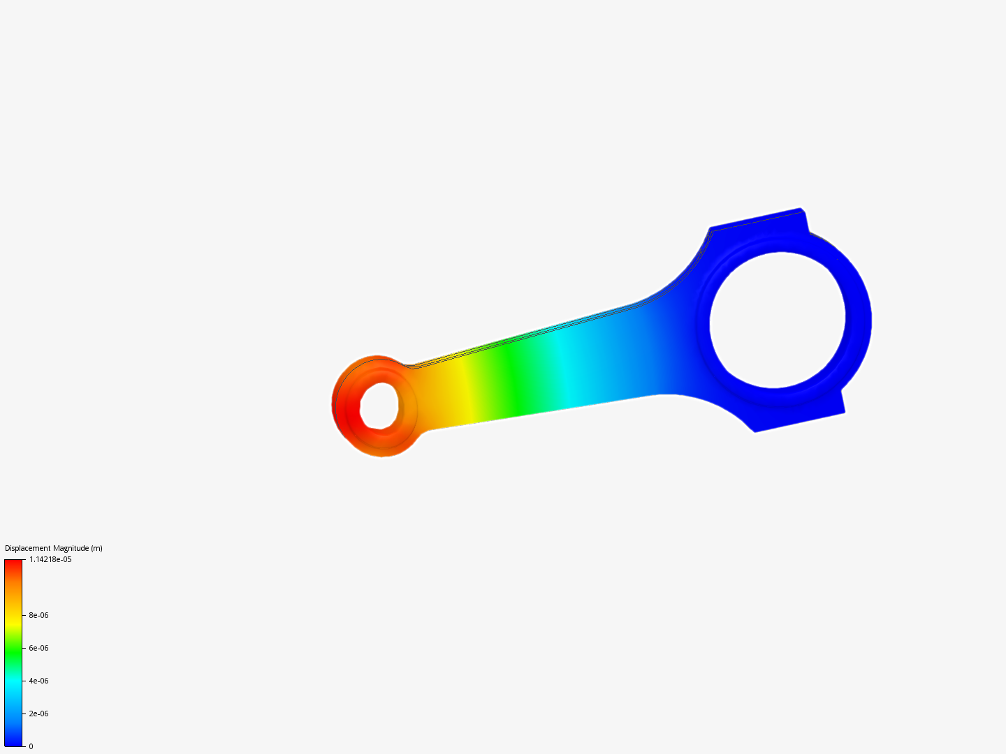 Connecting rod stress analysis image