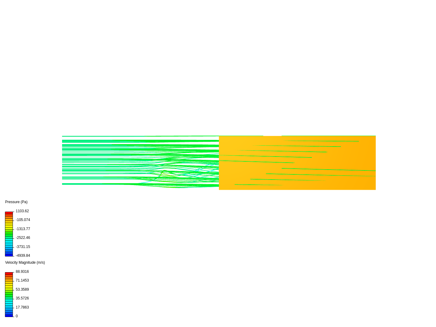 Test 52 Venturi 20 4 deg throat 100 200 ellipse nose long 1250 diff 20 35 55 deg E423 wings 30 gap 26 Nov 8:50 image