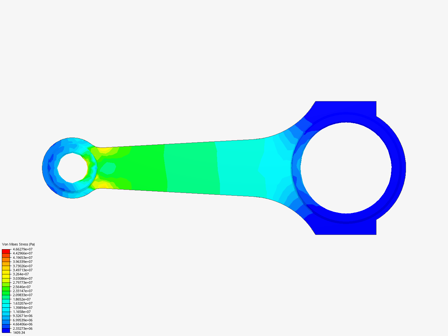 Tutorial 1: Connecting rod stress analysis image