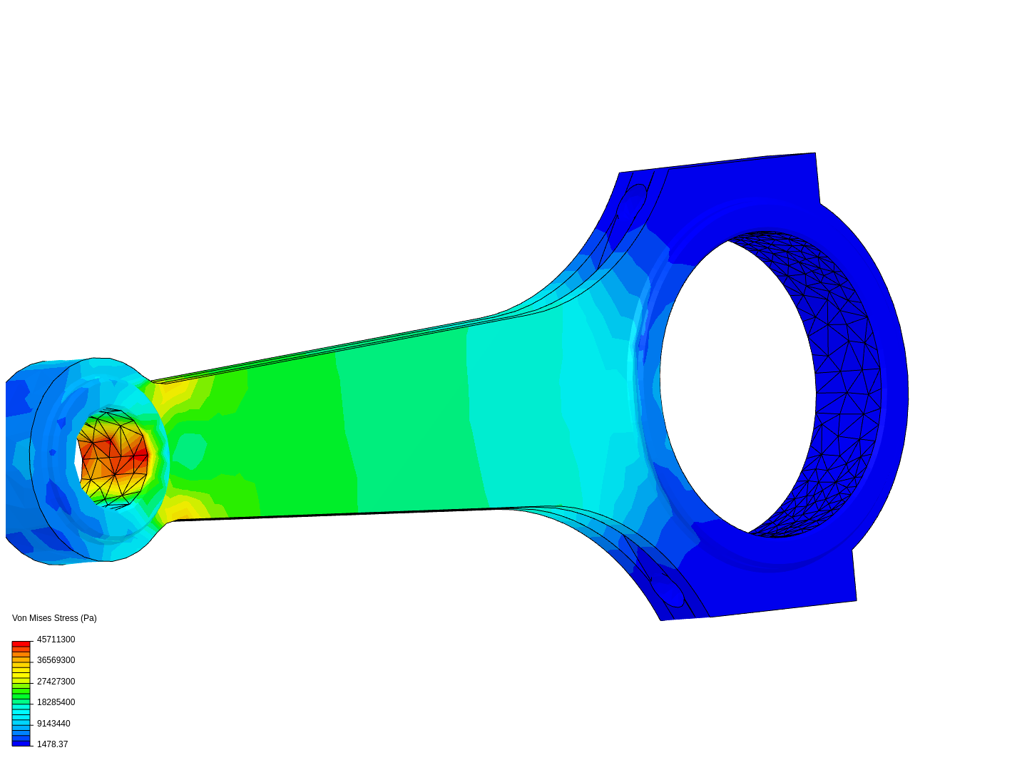 Tutorial 1: Connecting rod stress analysis image