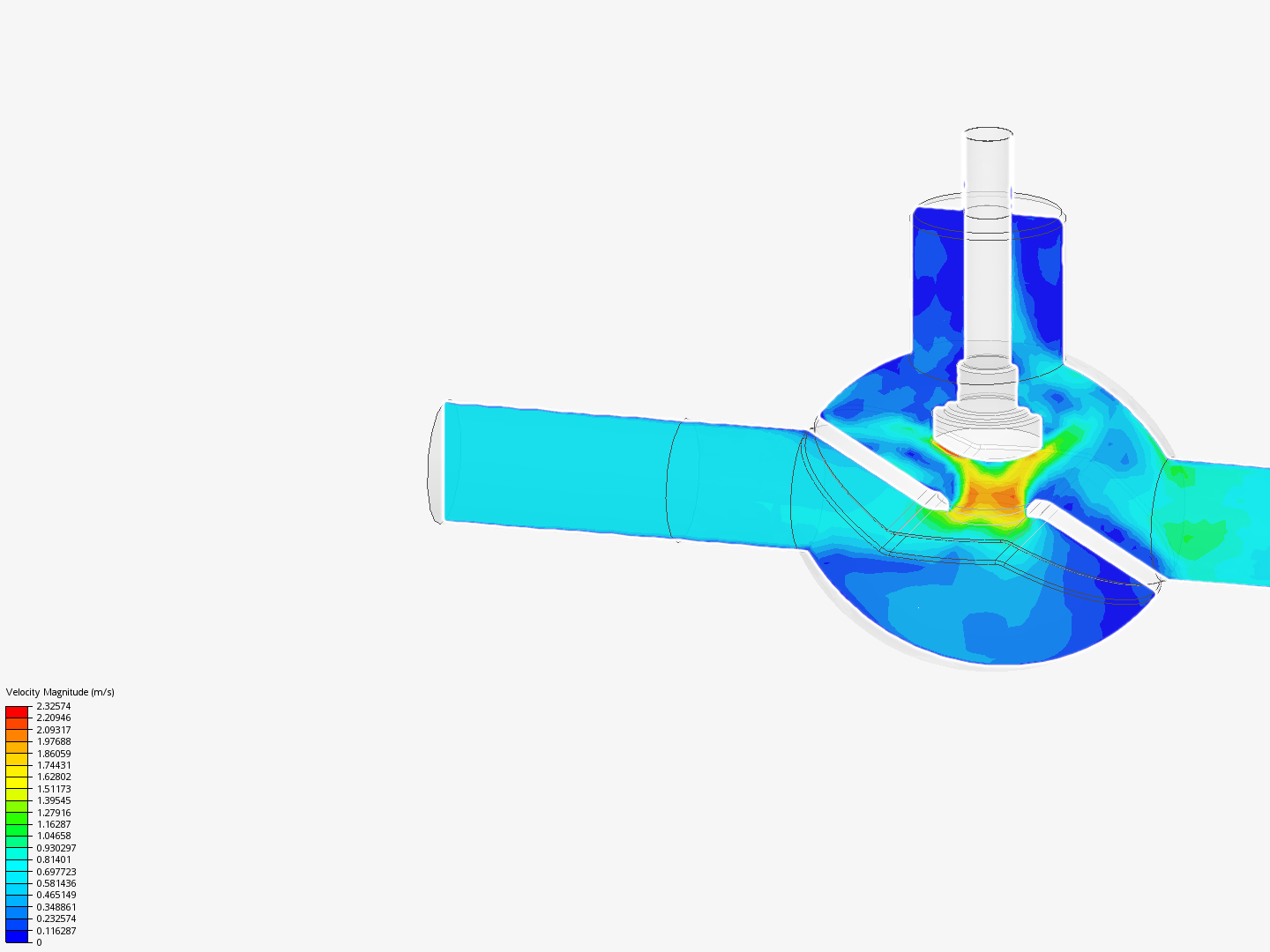 Globe Valve Flow Analysis Geometry image