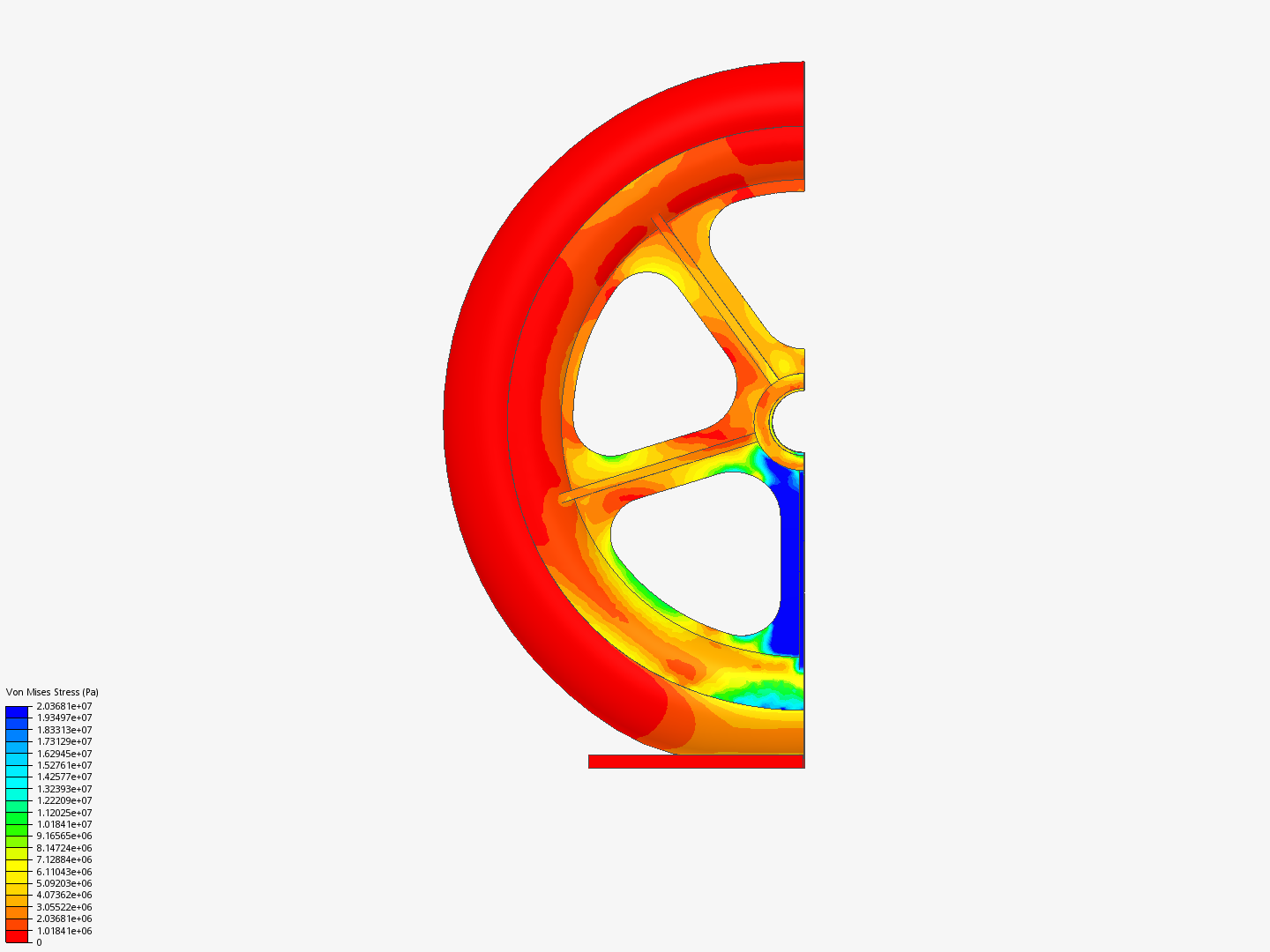 Tutorialcopy: Nonlinear Analysis of a Wheel image