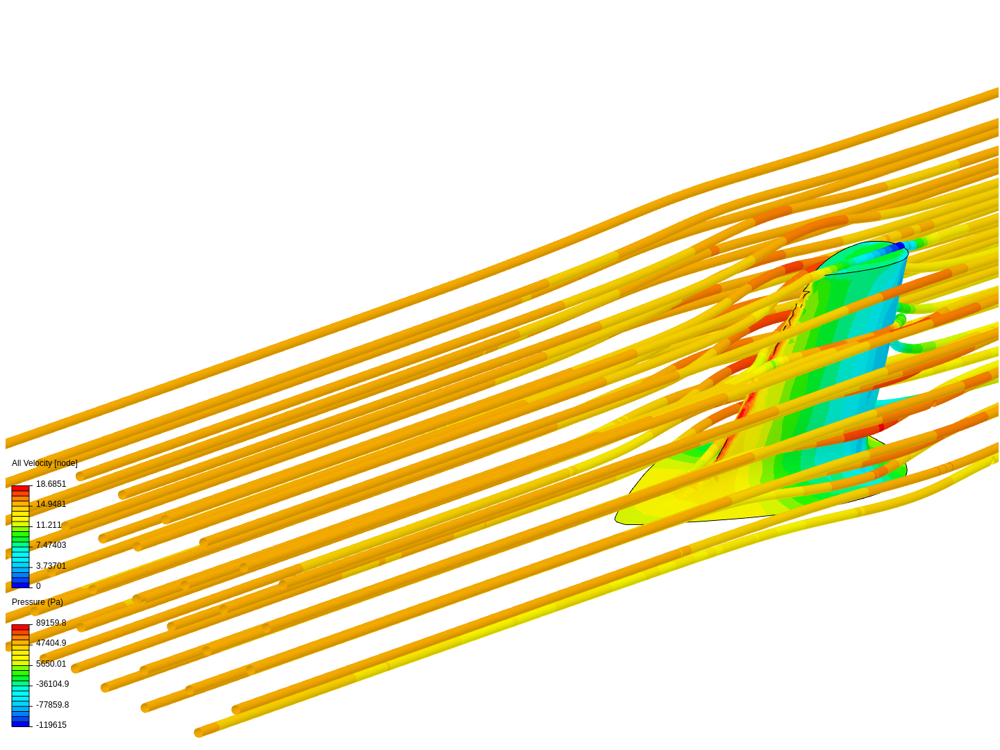 Vortex Generator,  0 Deg. Angle of Attack (15 mps) image