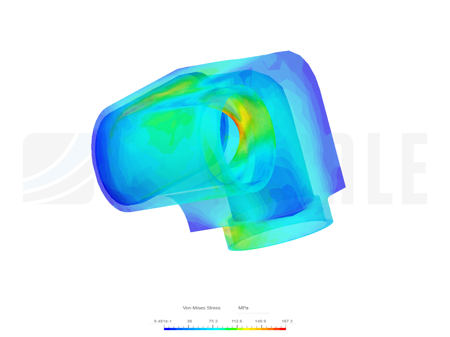 Compound elbow pressure analysis image