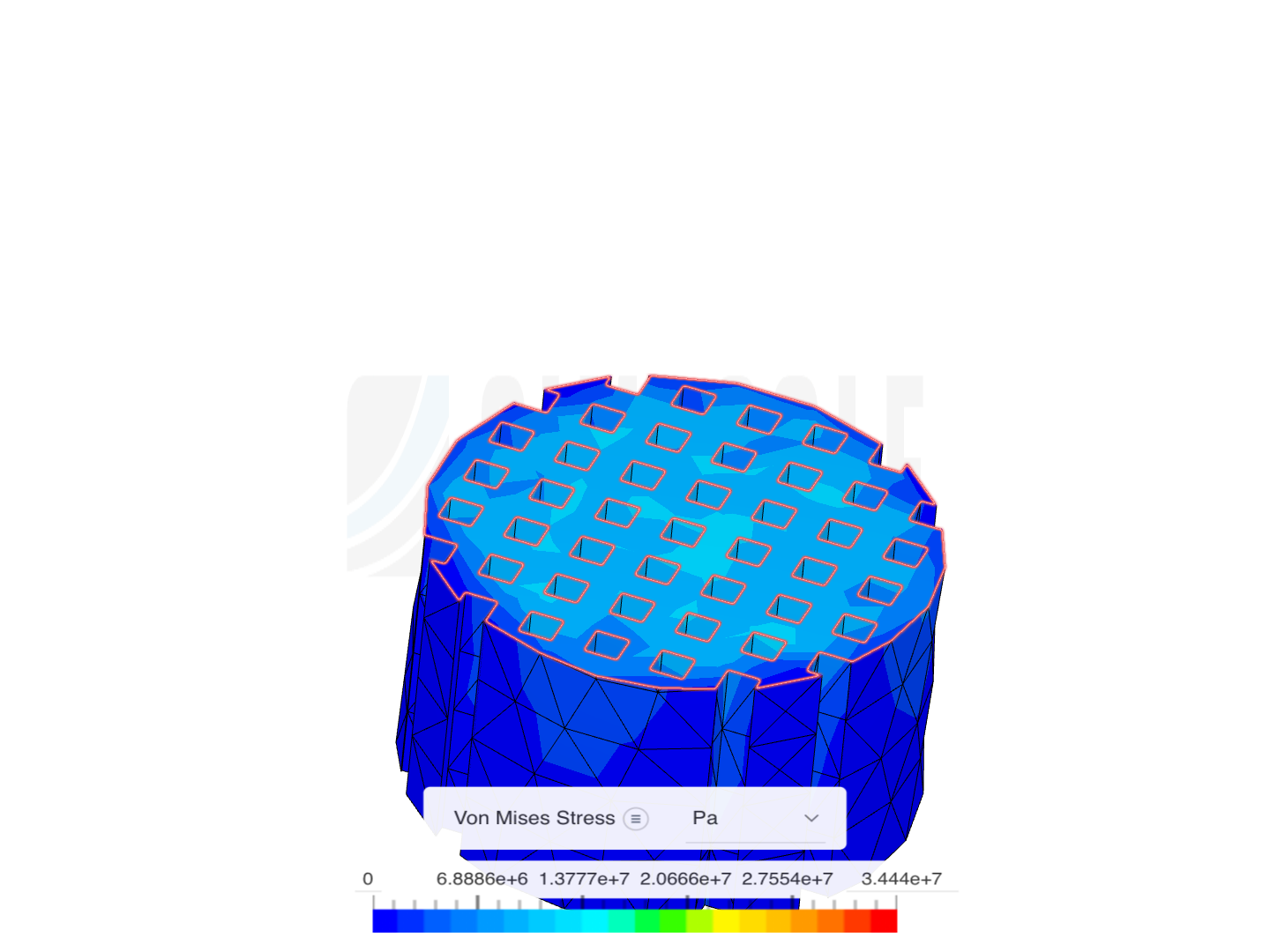 Cylindrical Honeycomb scaffold reference image