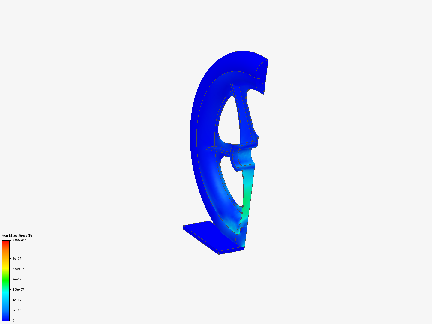 Tutorial: Nonlinear Analysis of a Wheel image