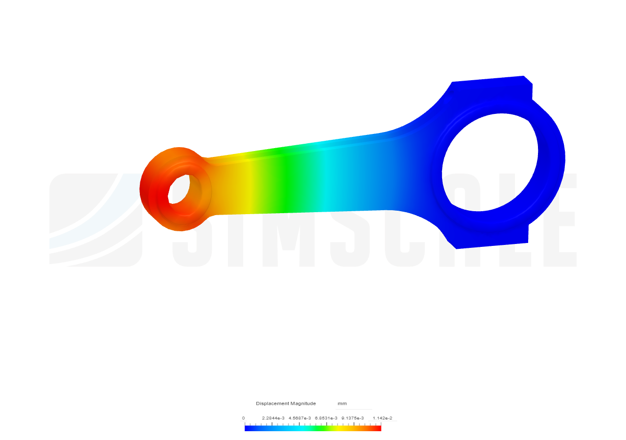 Connecting rod stress analysis image