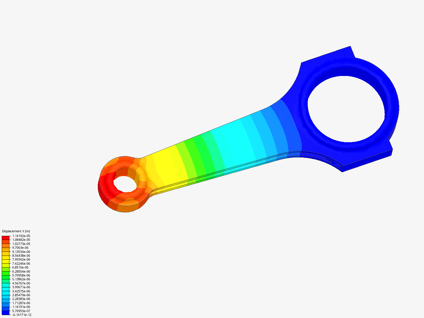 Connecting rod stress analysis image