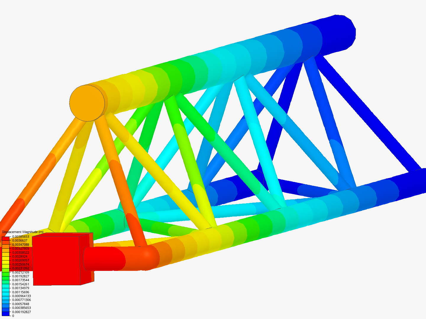 Tutorial - Linear static analysis of a crane image