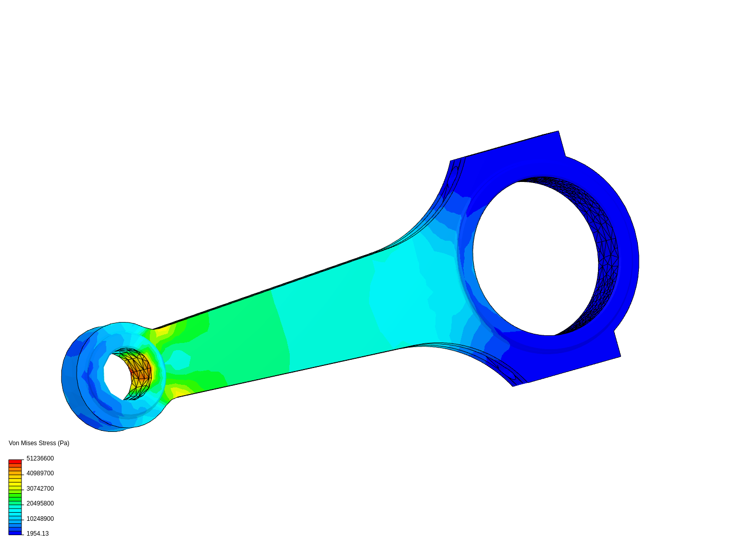 Tutorial 1: Connecting rod stress analysis image