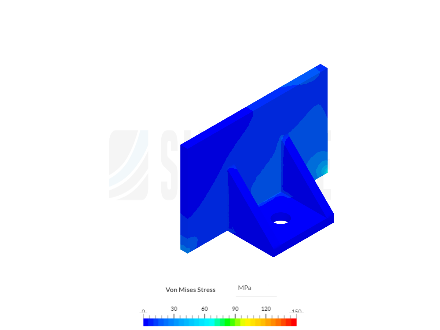 Bracket FEA image