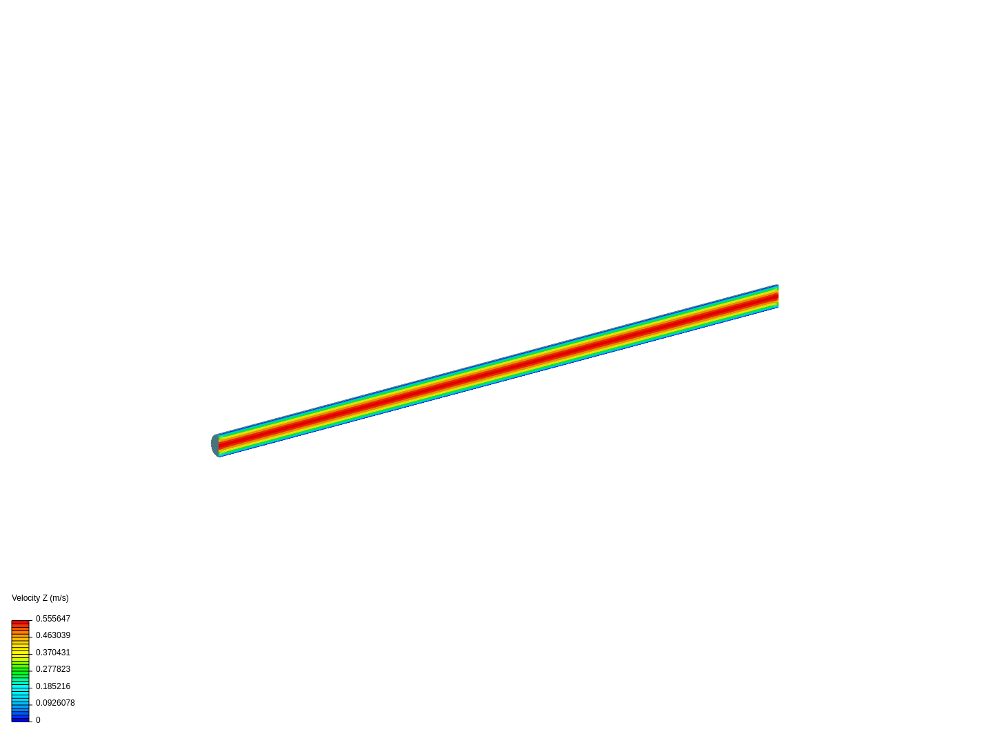 Laminar flow of Air in a pipe image