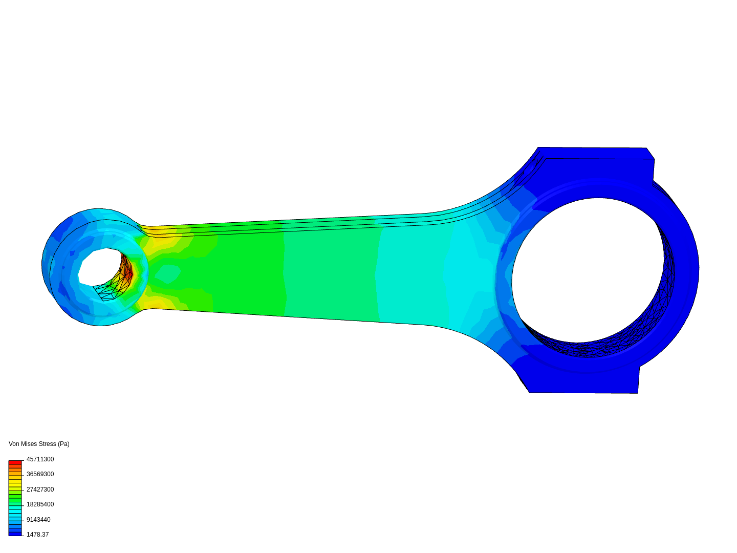 Tutorial 1: Connecting rod stress analysis image