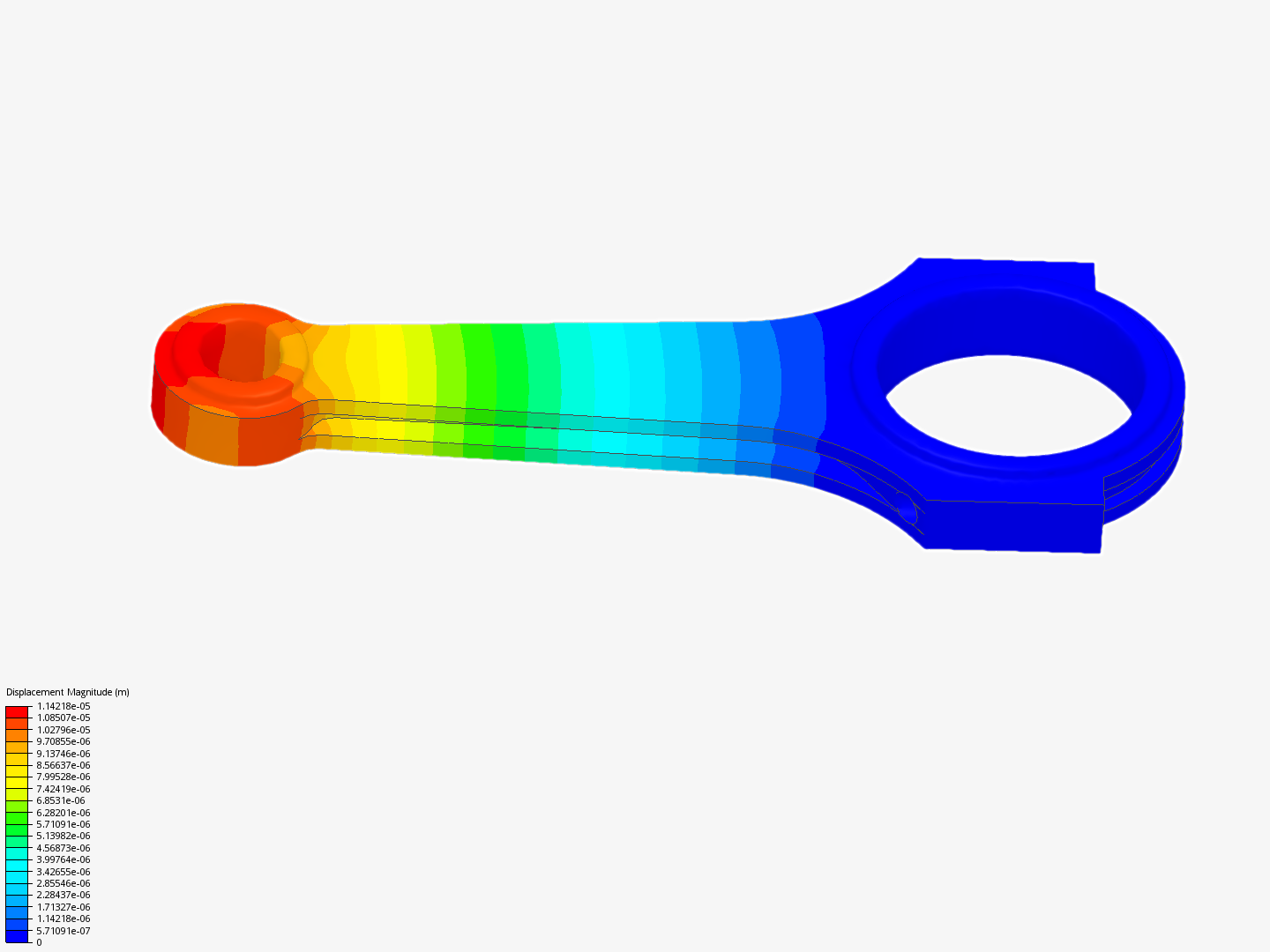 Connecting rod stress analysis image