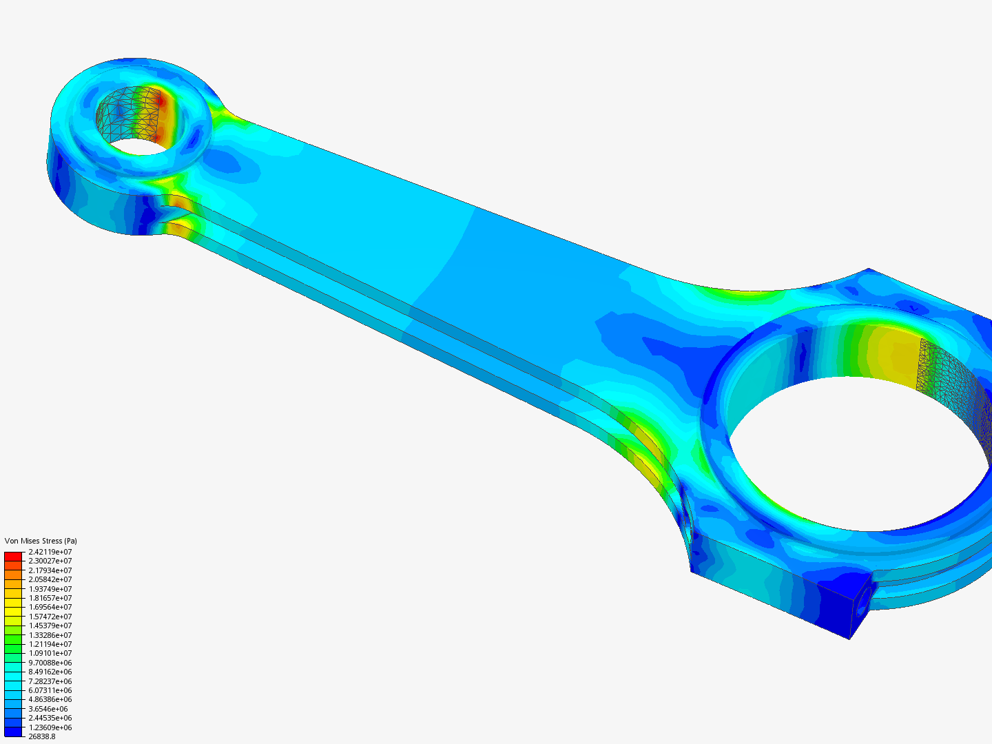 Tutorial 1: Connecting rod stress analysis image