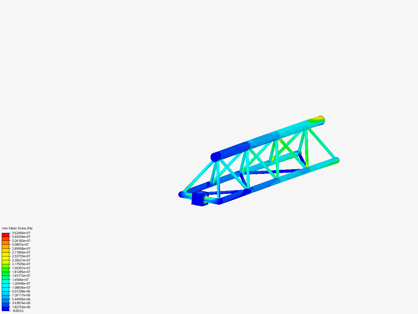 Tutorial - Linear static analysis of a crane image