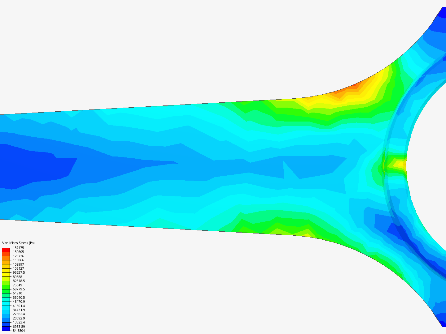 Connecting rod stress analysis image