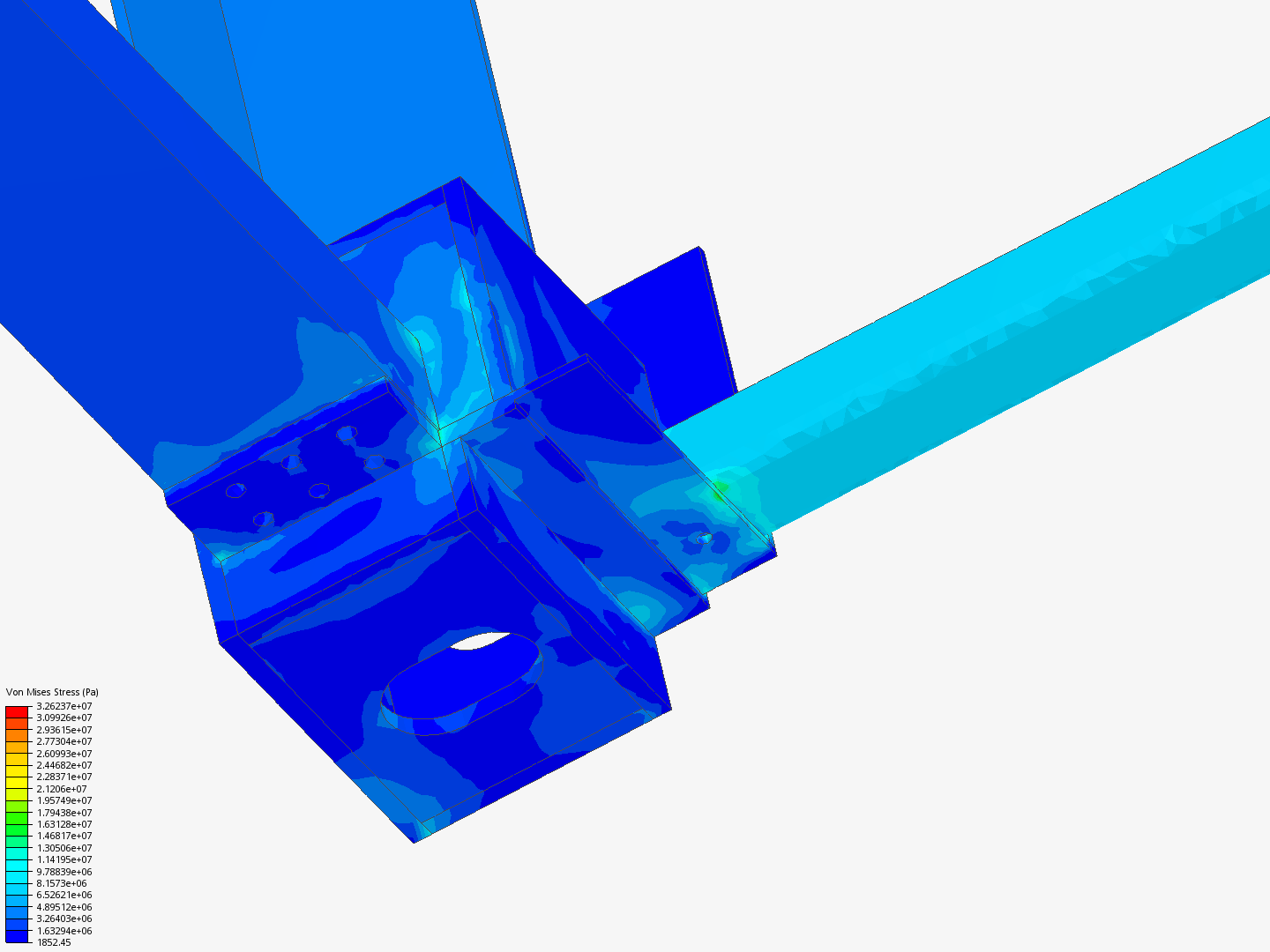 Tutorial - Linear static analysis of a crane image