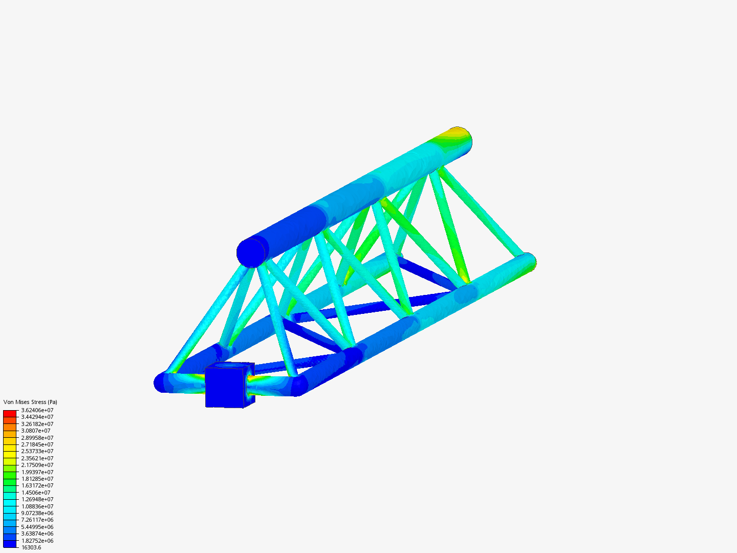 Tutorial - Linear static analysis of a crane image