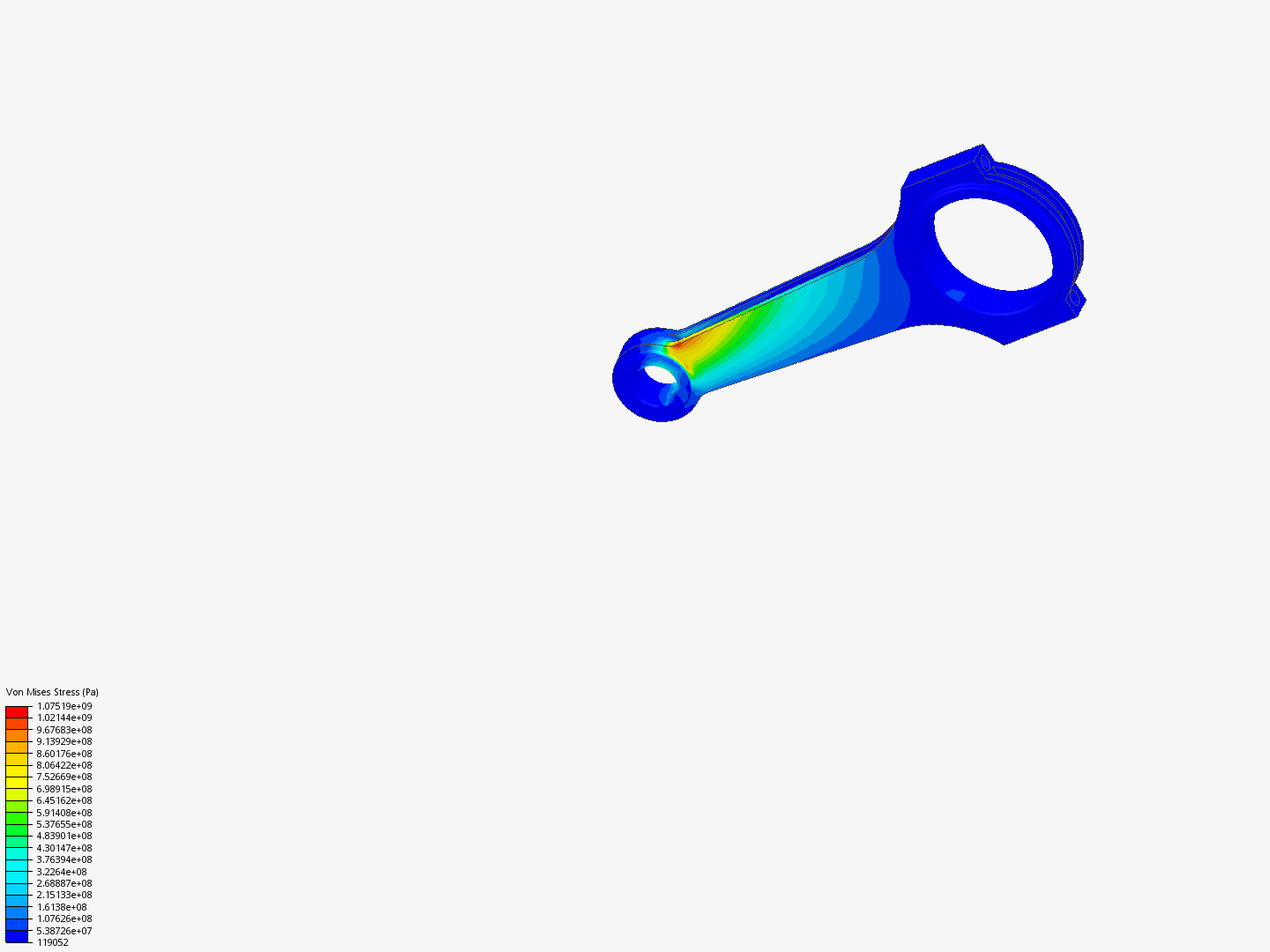 Tutorial 1: Connecting rod stress analysis image