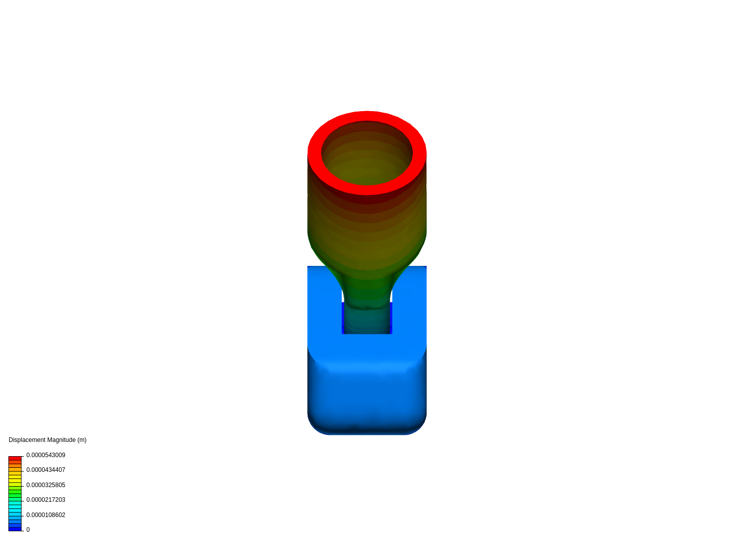 FEA topological optimization image