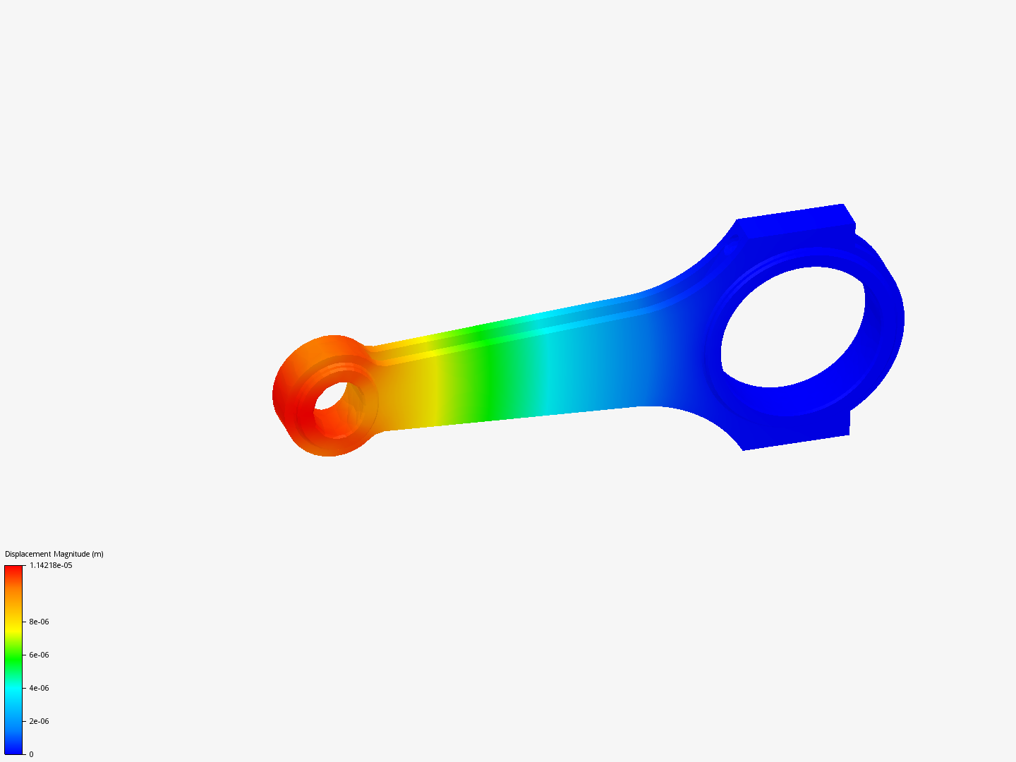 Connecting rod stress analysis image