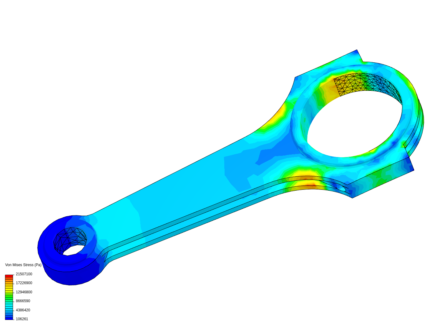 Tutorial 1: Connecting rod stress analysis image