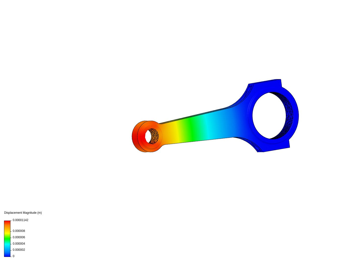 Connecting rod stress analysis image