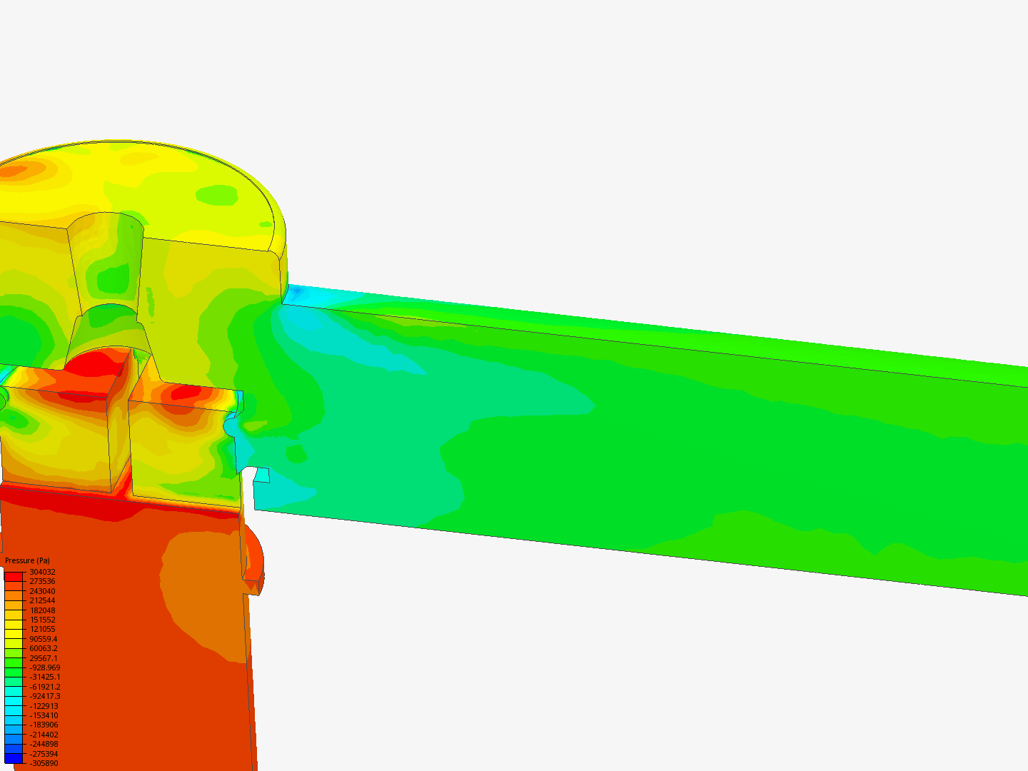 Tutorial: Fluid Flow Through a Valve image