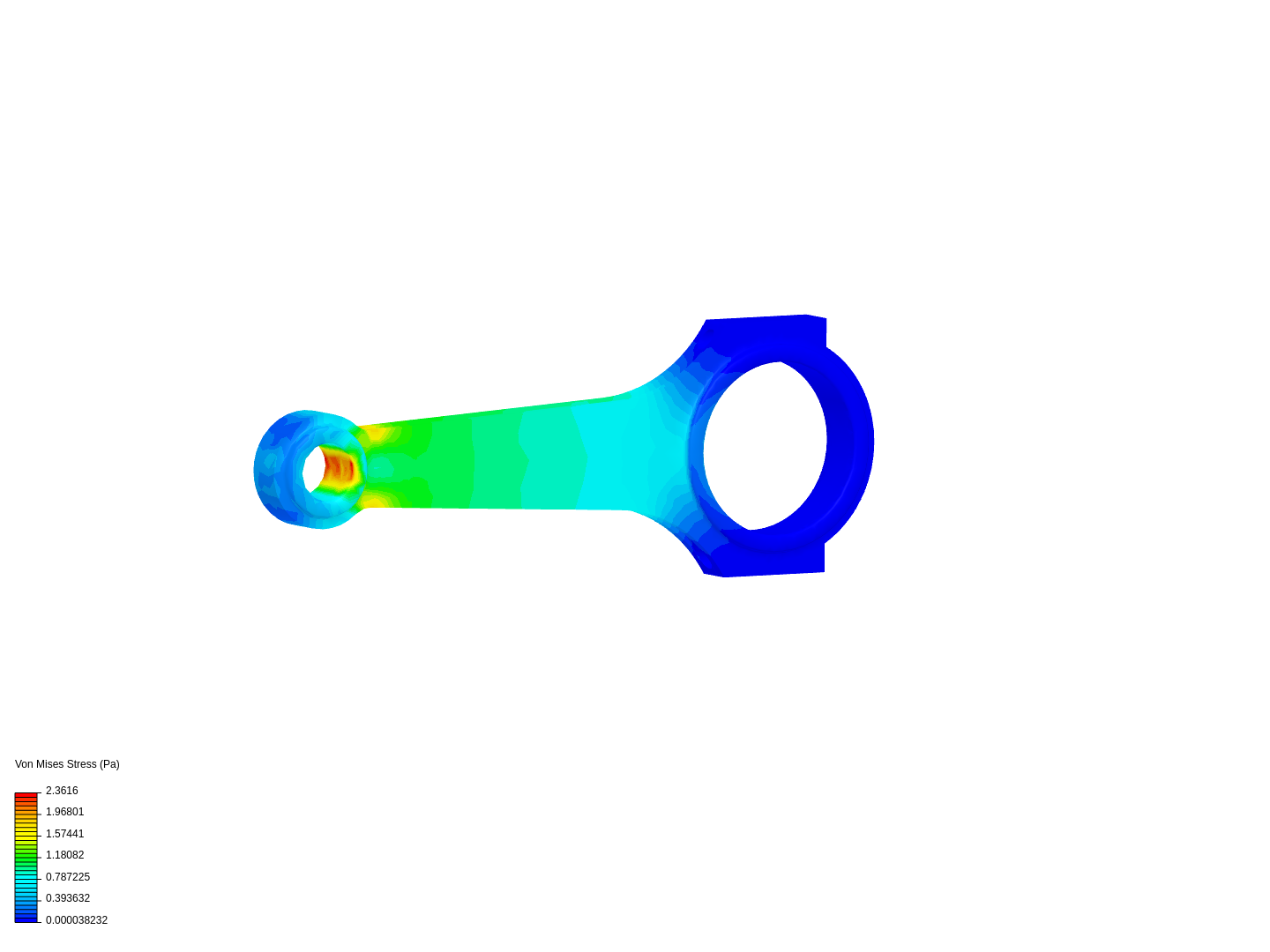 Tutorial 1: Connecting rod stress analysis image