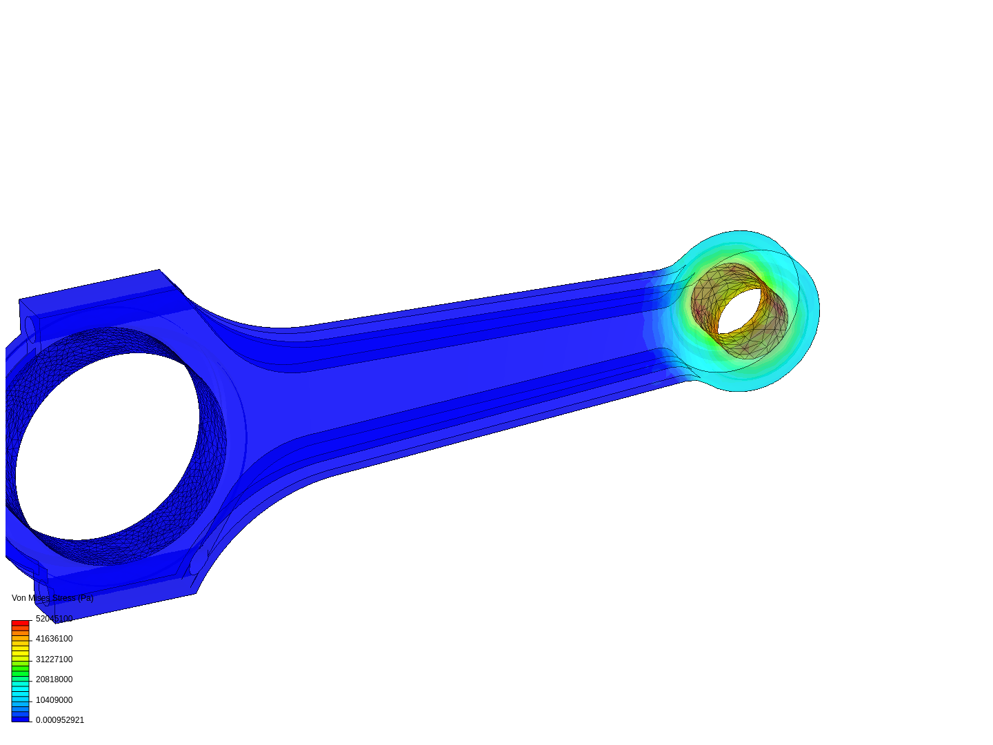 Tutorial 1: Connecting rod stress analysis image