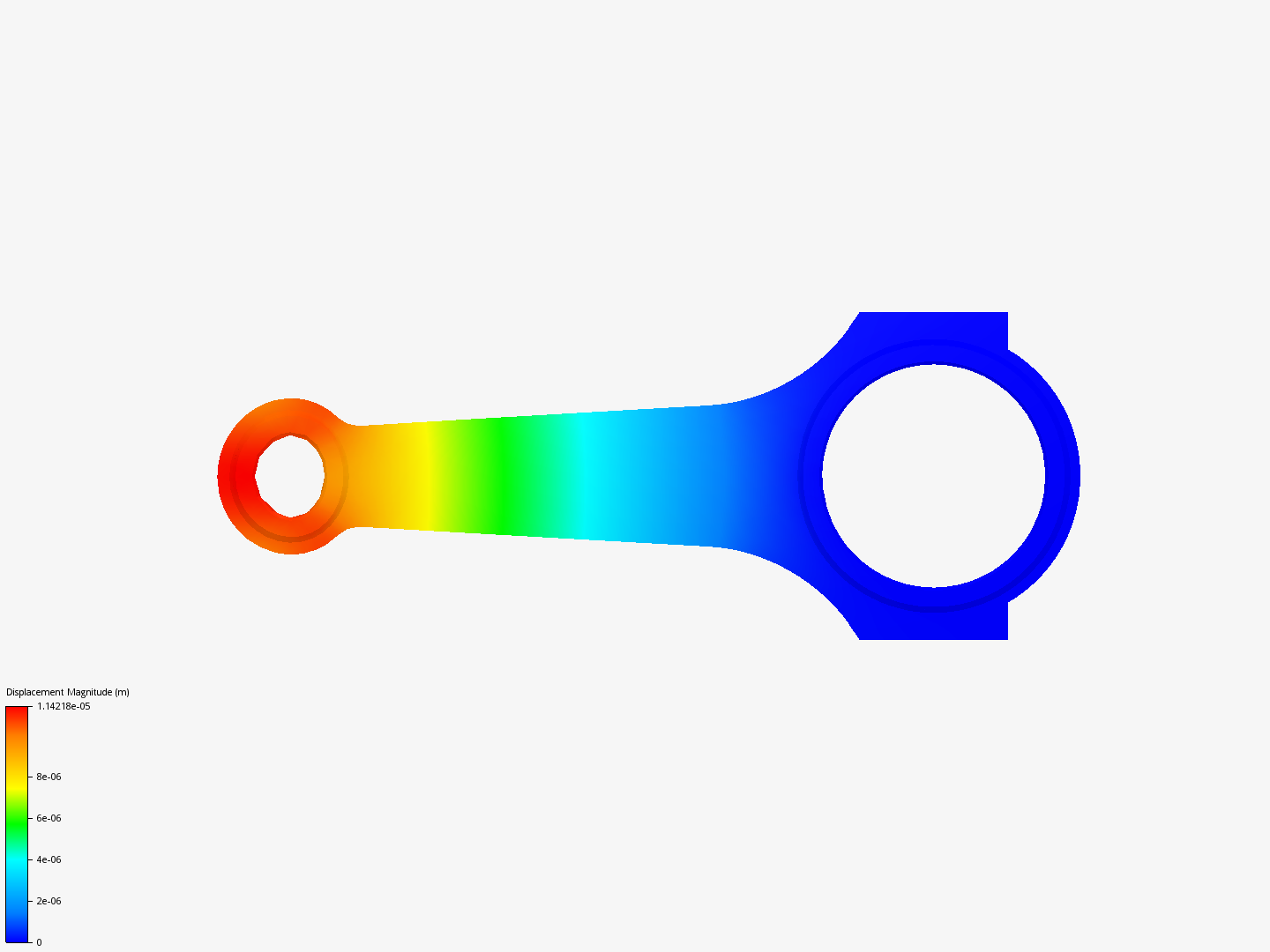 Connecting rod stress analysis image