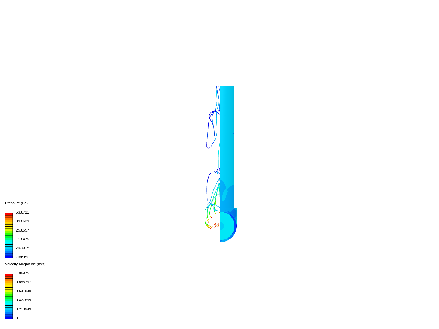 FLUID FLOW IN A TEE PIPE image