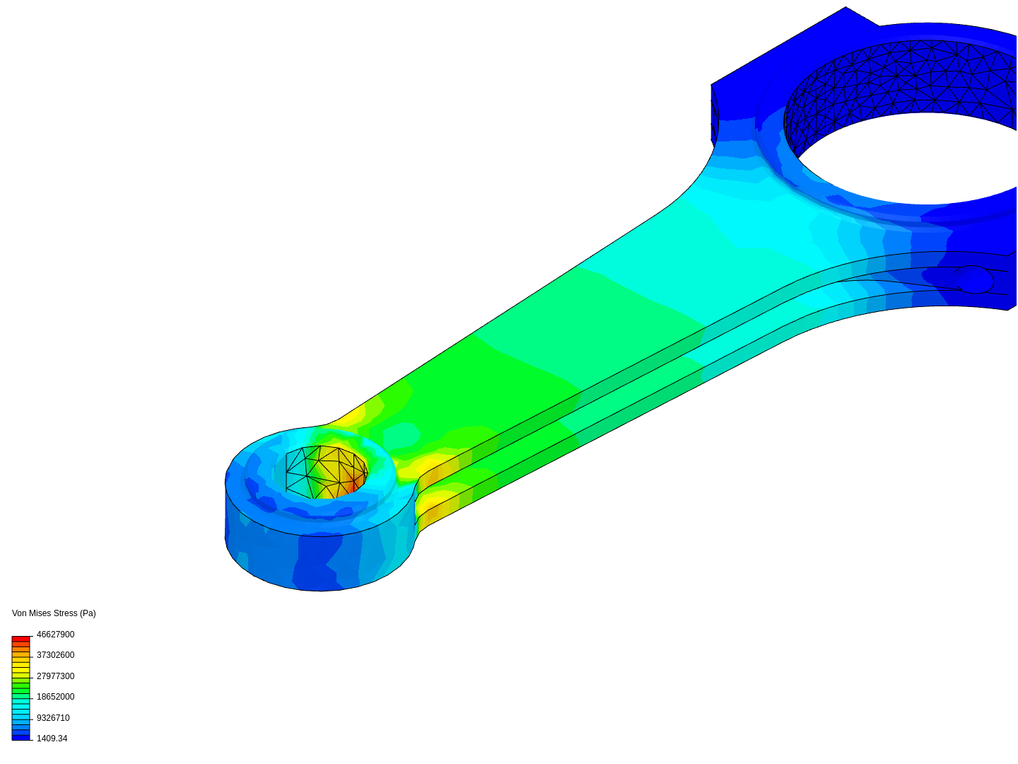 Tutorial 1: Connecting rod stress analysis image