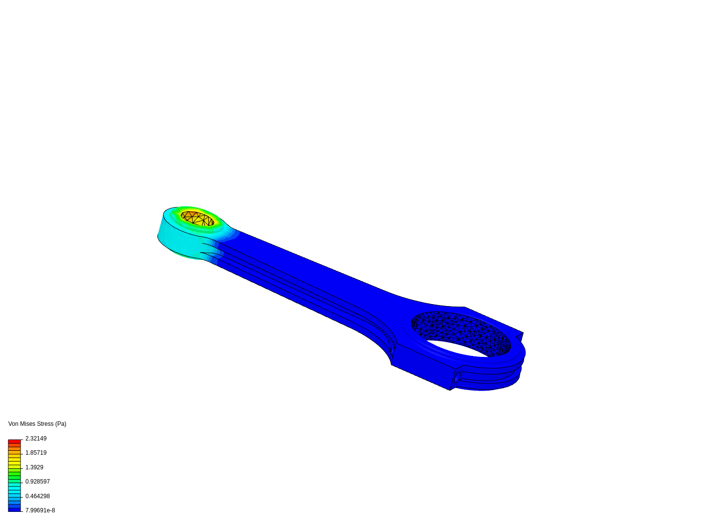 Tutorial 1: Connecting rod stress analysis image