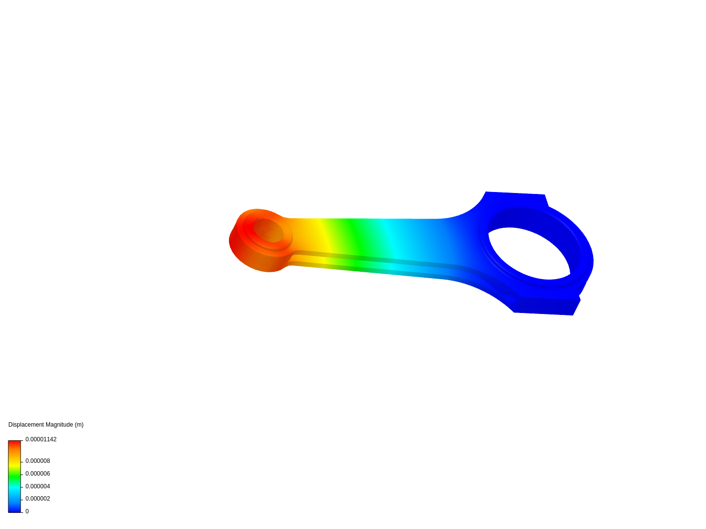 Connecting rod stress analysis image