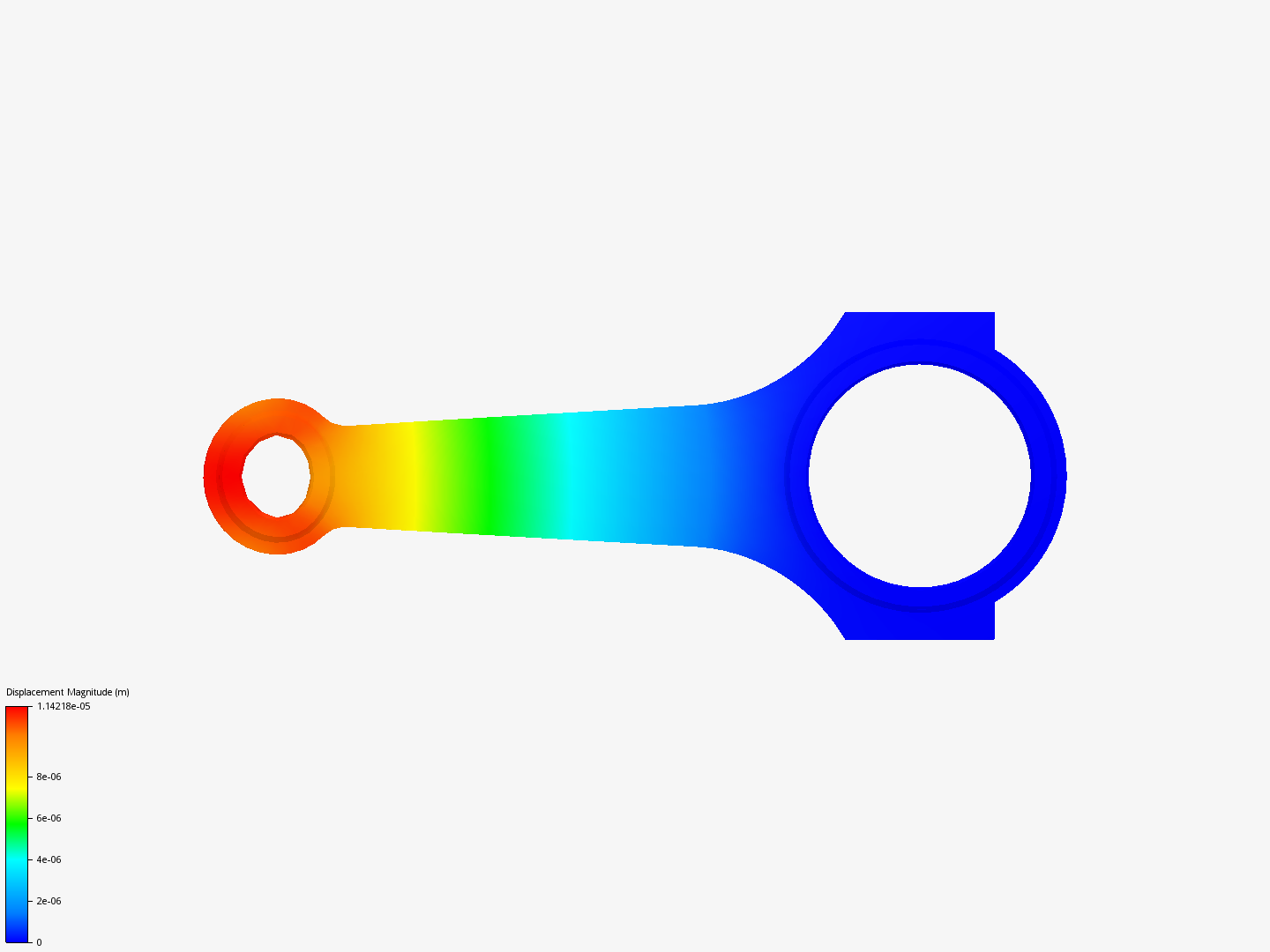 Connecting rod stress analysis image