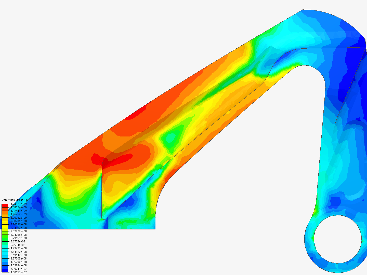 Plate 2: Nonlinear Analysis of Aircraft Engine Bearing Bracket - Copy image