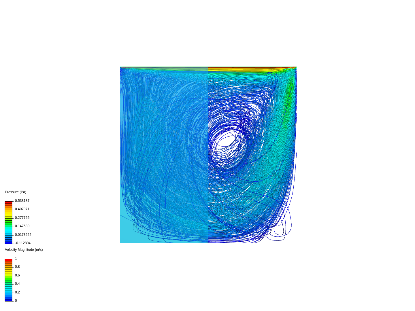 Lid driven cavity flow demo image