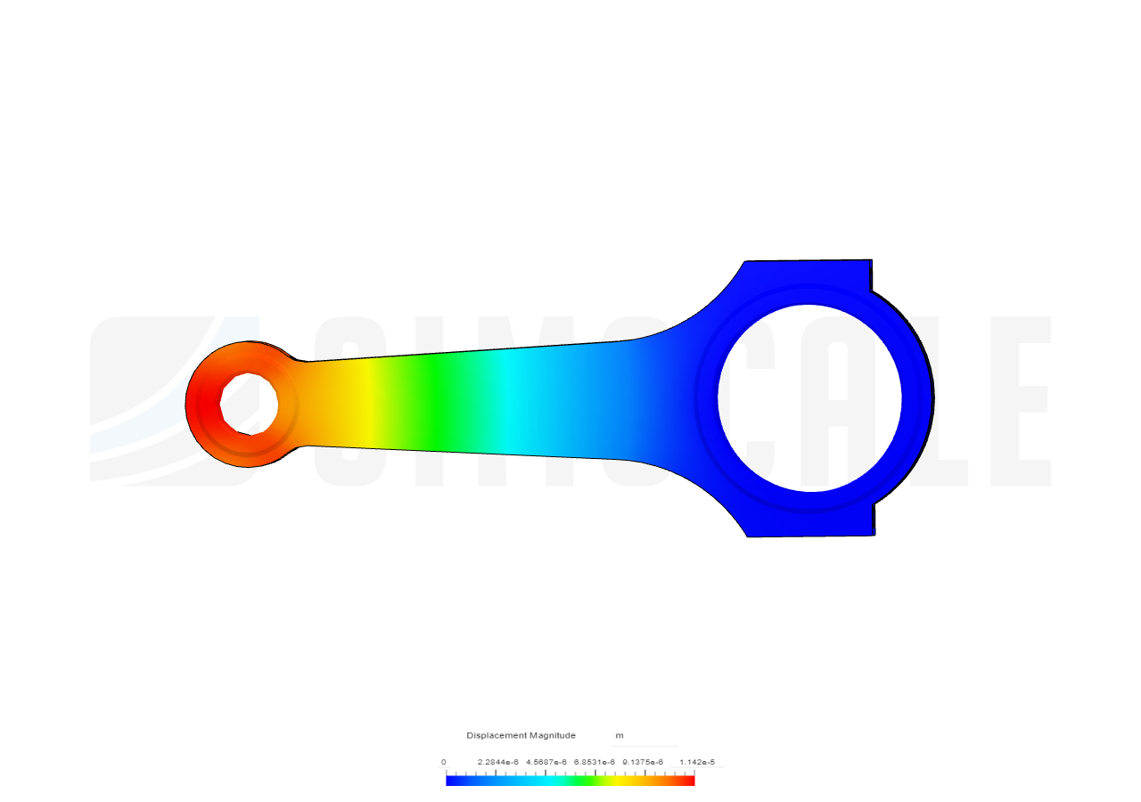 Connecting rod stress analysis image