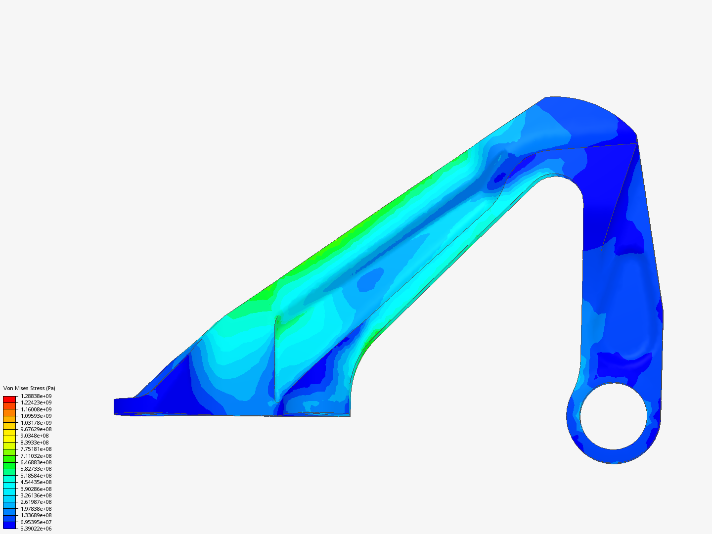 Plate 2: Nonlinear Analysis of Aircraft Engine Bearing Bracket image