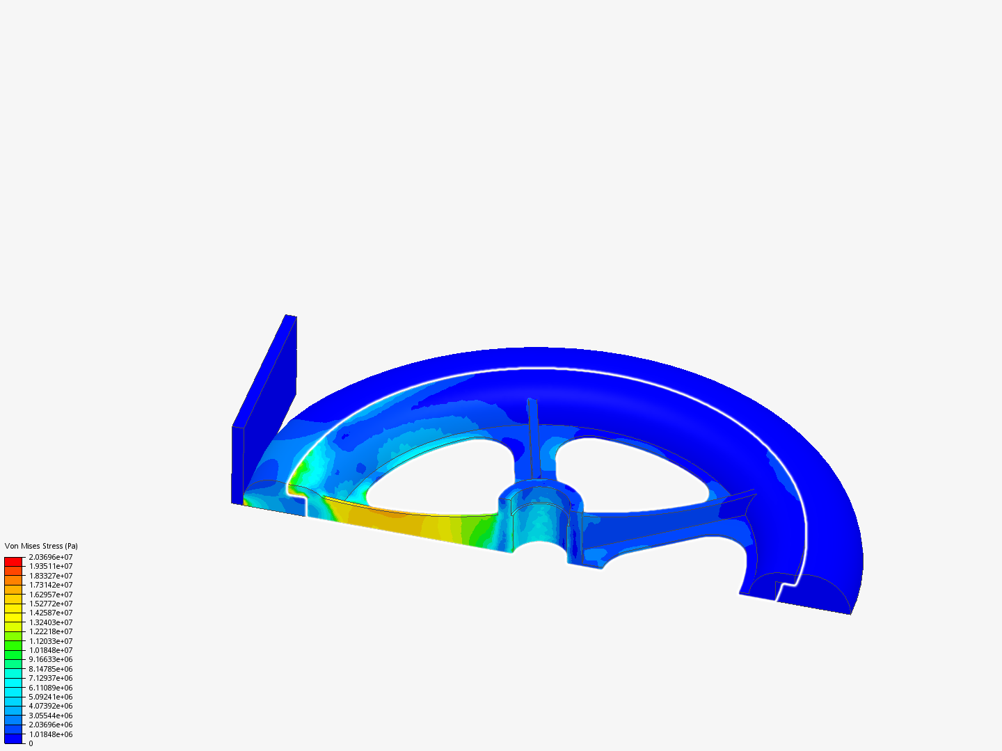 Tutorial: Nonlinear Analysis of a Wheel image