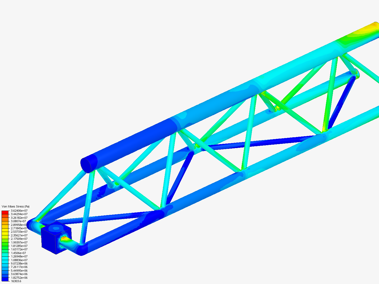 Tutorial - Linear static analysis of a crane image