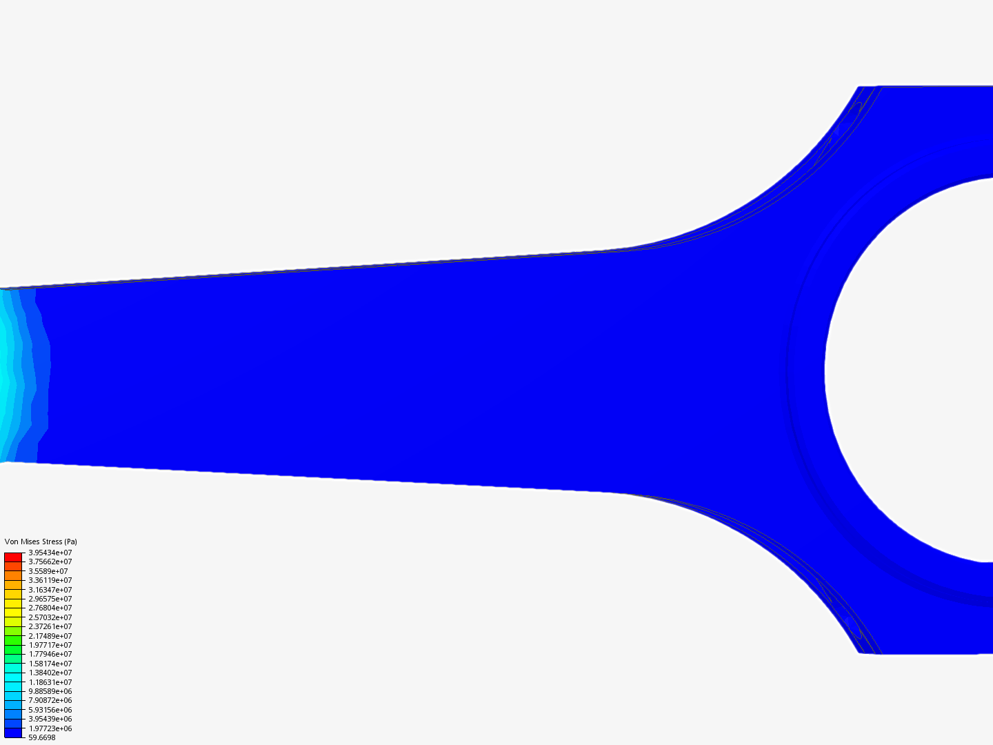 Connecting rod stress analysis image