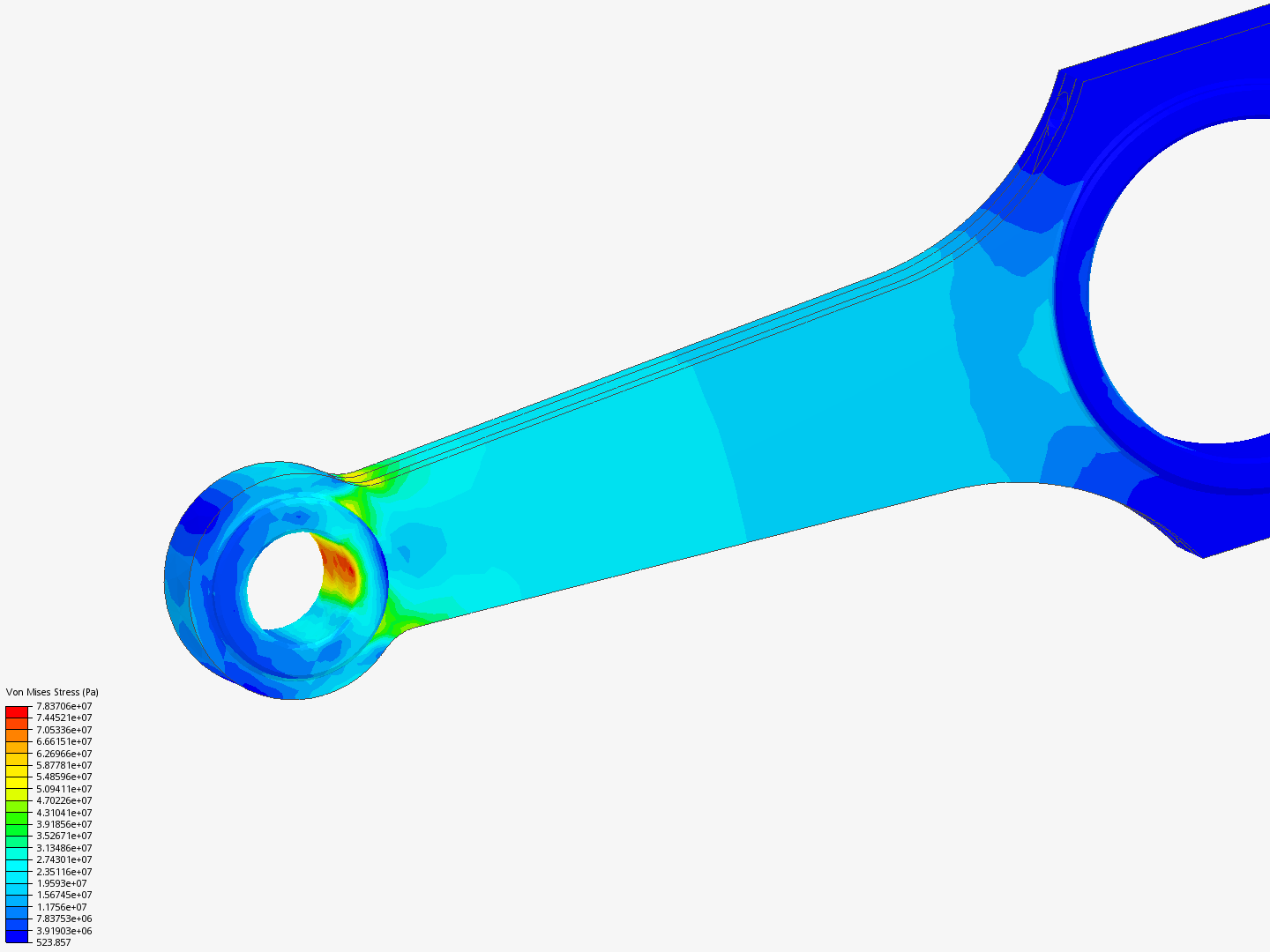 Tutorial 1: Connecting rod stress analysis image