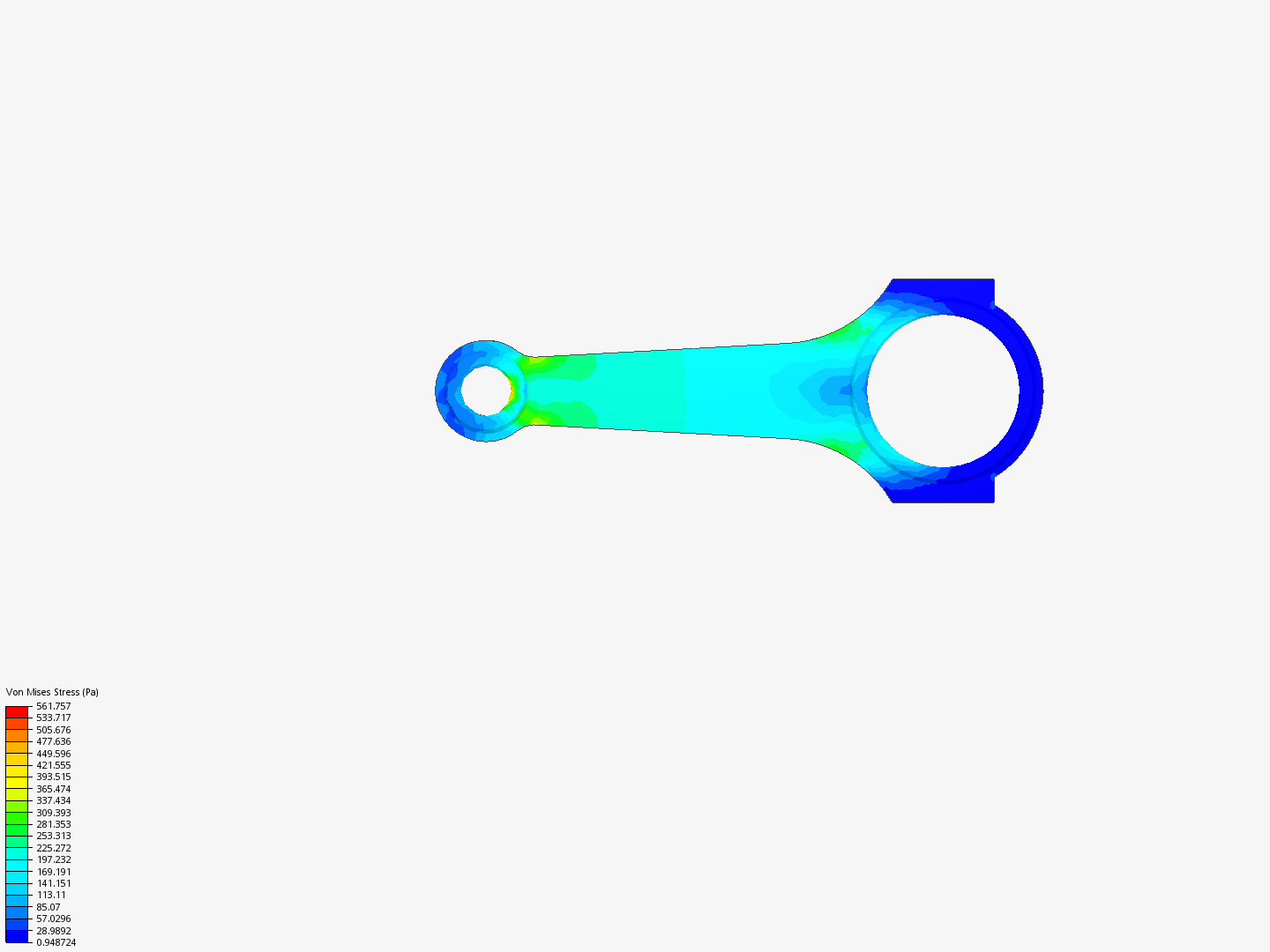 Connecting rod stress analysis image