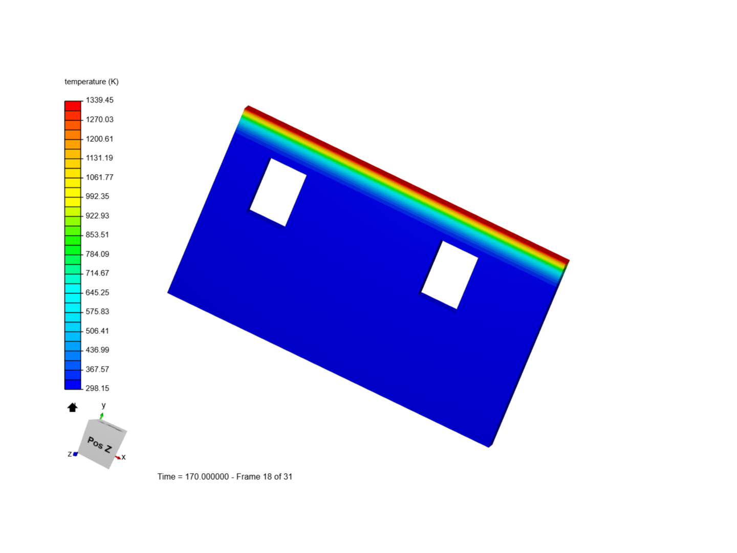 Slab thermal image